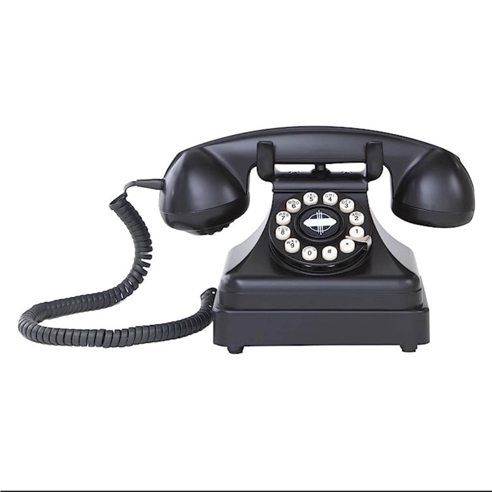 NEW Audio Guestbook Wedding Phone Vintage Style Black Romantic Phone Guest Book - Picture 2 of 4